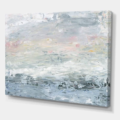 Designart - Gray Abstract Watercolor II