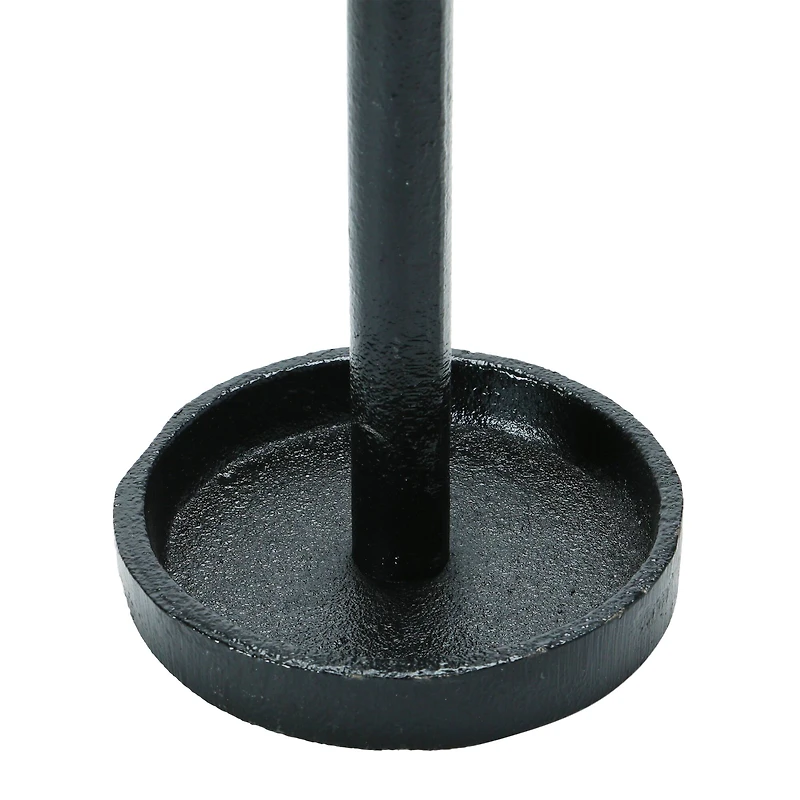 Hello Honey® 10'' Black Cast Iron Taper Candle Holder