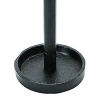 Hello Honey® 10'' Black Cast Iron Taper Candle Holder