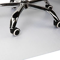 Mind Reader 47.5" Clear Rolling Chair Carpet Protection Mat