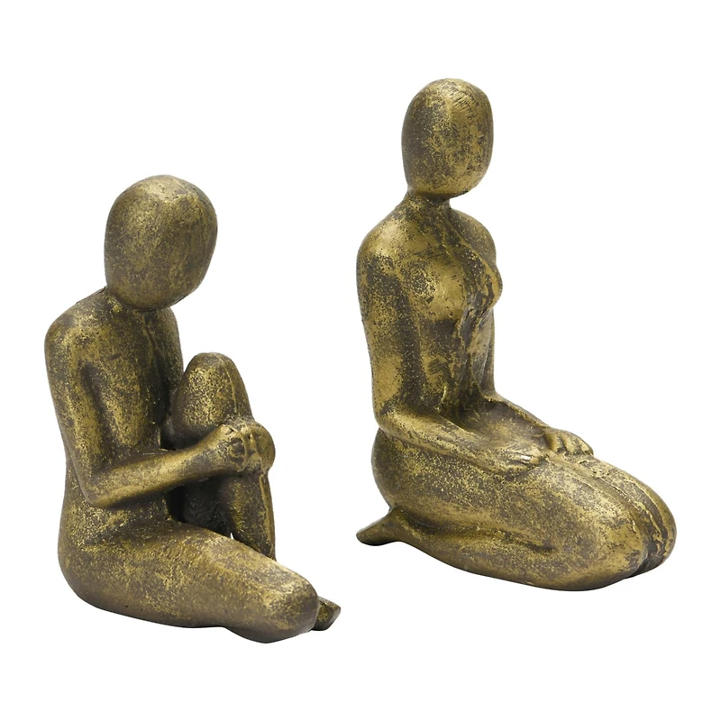 Hello Honey® 9" Sitting Women Bookends Cast Iron, 2ct.