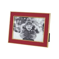5" x 7" Red & Gold Fabric Plastic Frame by Studio Décor®