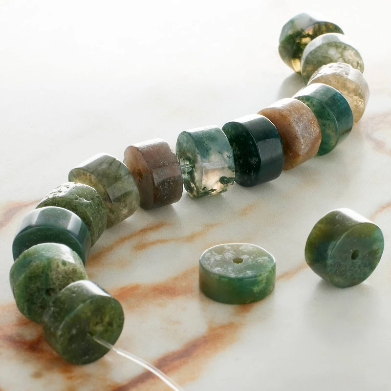 Fancy Jasper Heishi Beads by Bead Landing