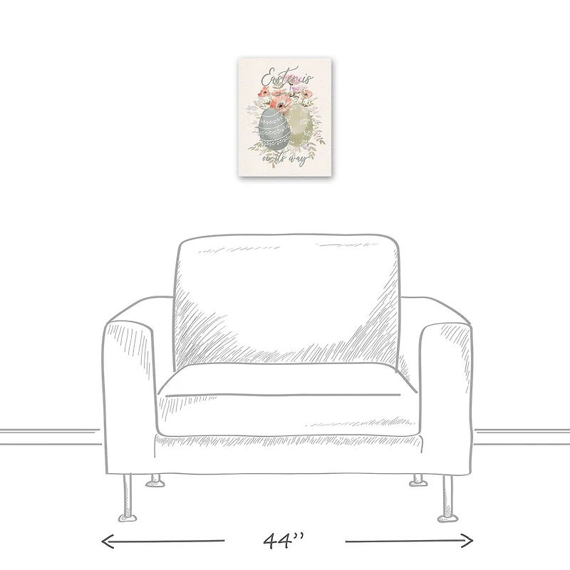 Easter On Its Way 1 11" x 14" Canvas Wall Art