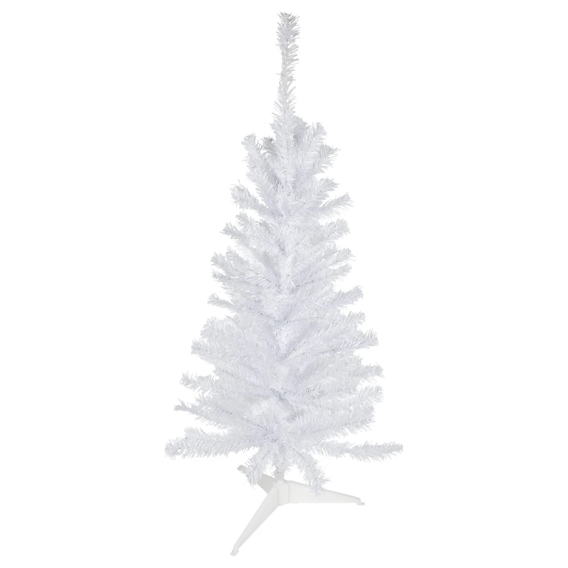 3ft. Unlit White Woodbury Pine Slim Artificial Christmas Tree