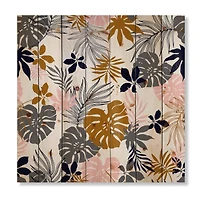 Designart - Tropical Naturepalm Monstera Leaves In Silhouette