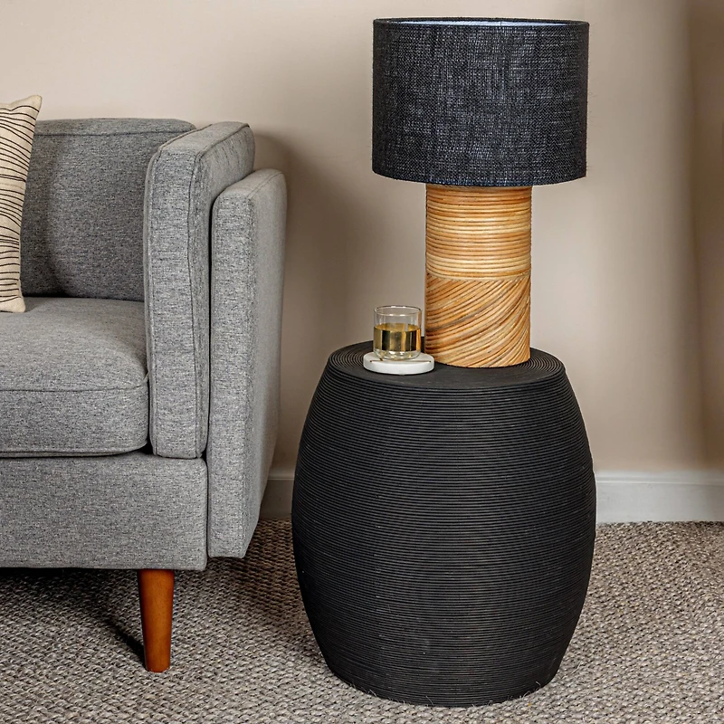 Hello Honey® Small Rattan Round Accent Table