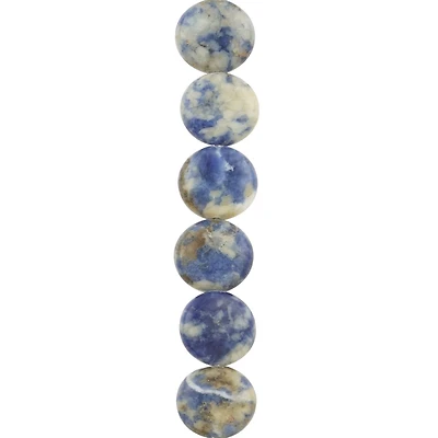 Sodalite Coin Beads, 14mm by Bead Landing™