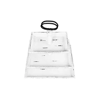 Hello Honey® 25" White Decorative 3 Tier Tray