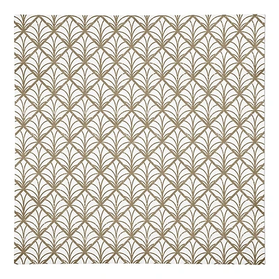 Gold Art pattern 10" x 10" Cotton Twill Napkin