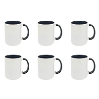 11.8oz. 2-Tone Ceramic Sublimation Mugs, 6ct. by Make Market®