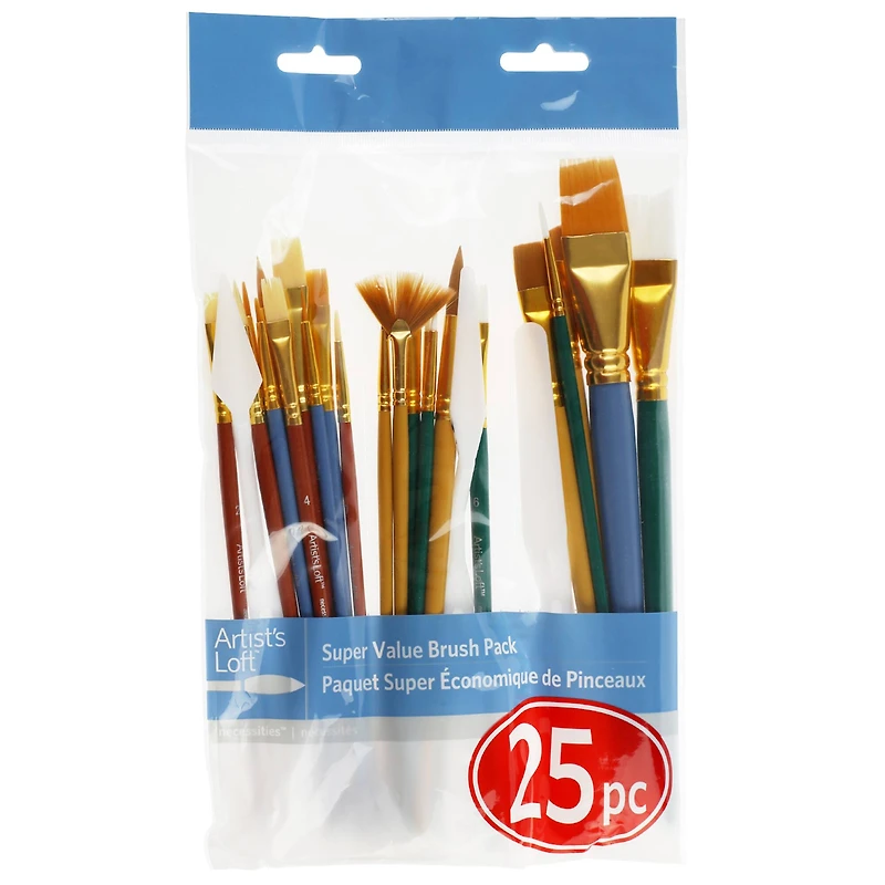 Super Value 25 Piece Brush Set by Artist's Loft™ Necessities™