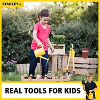 Red Toolbox Stanley Jr 4-Piece Garden Hand Tool Set With Gloves