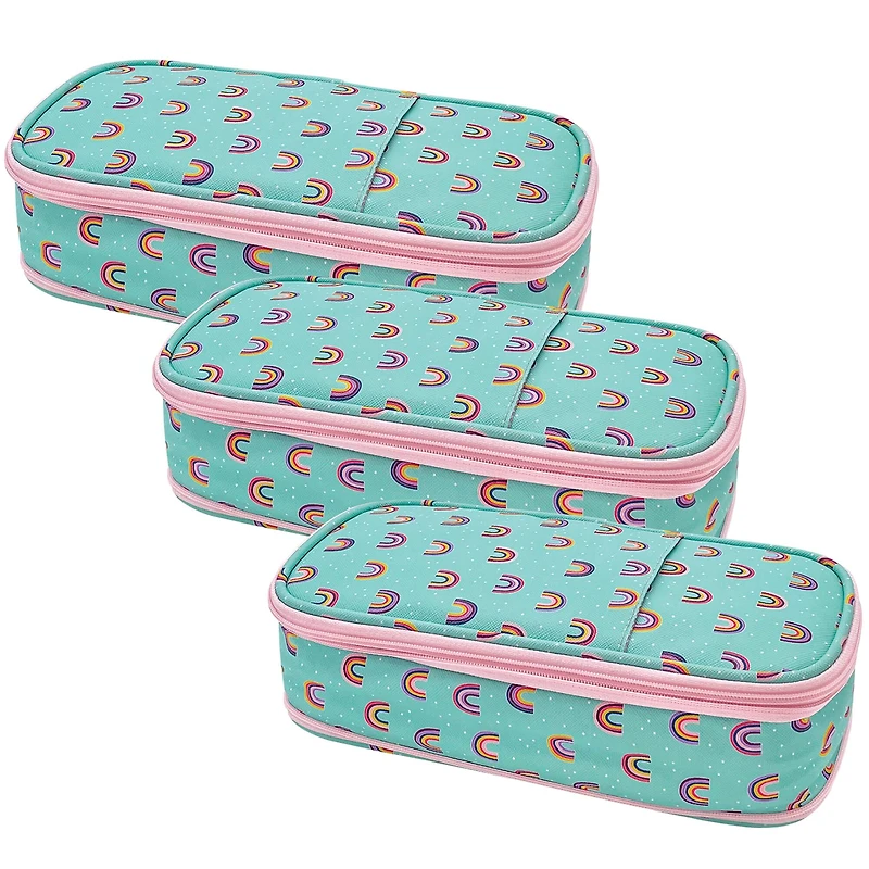 Teacher Created Resources Oh Happy Day Rainbows Pencil Cases, 3ct.