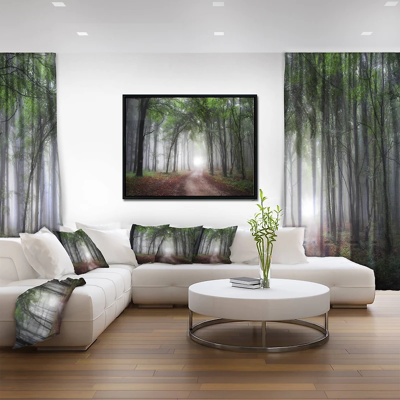 Designart - Light Through Green Fall Forest