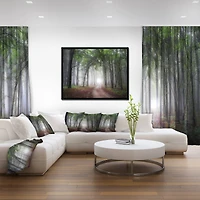 Designart - Light Through Green Fall Forest