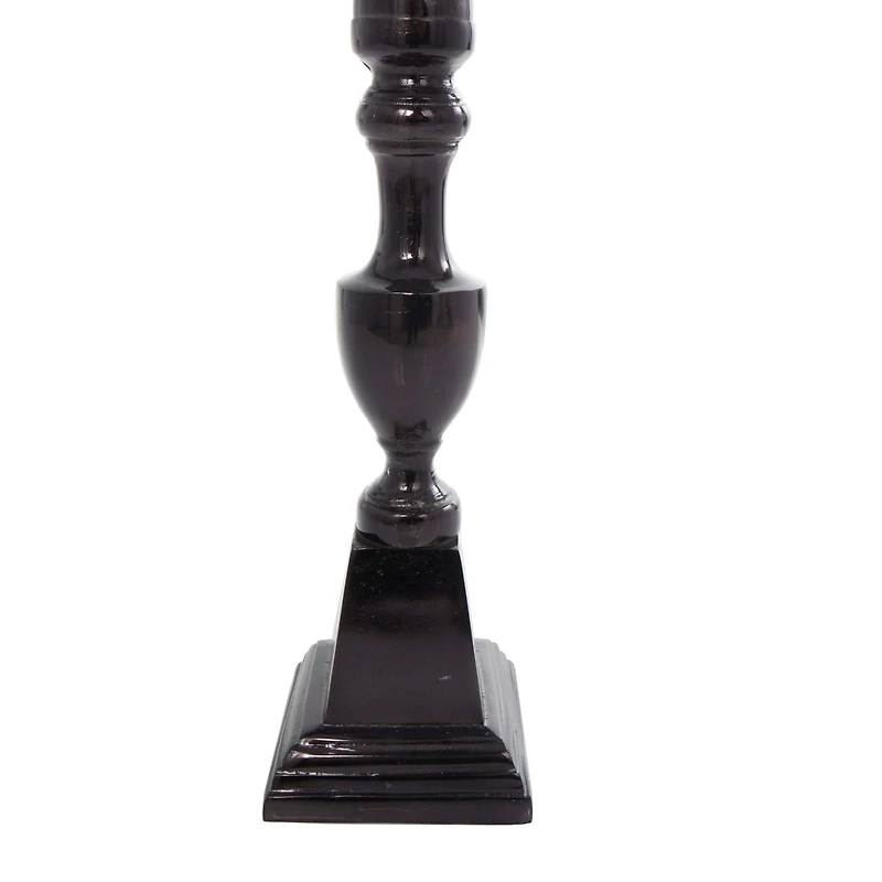 Aluminum Tall Floor Pillar Candle Holder Set