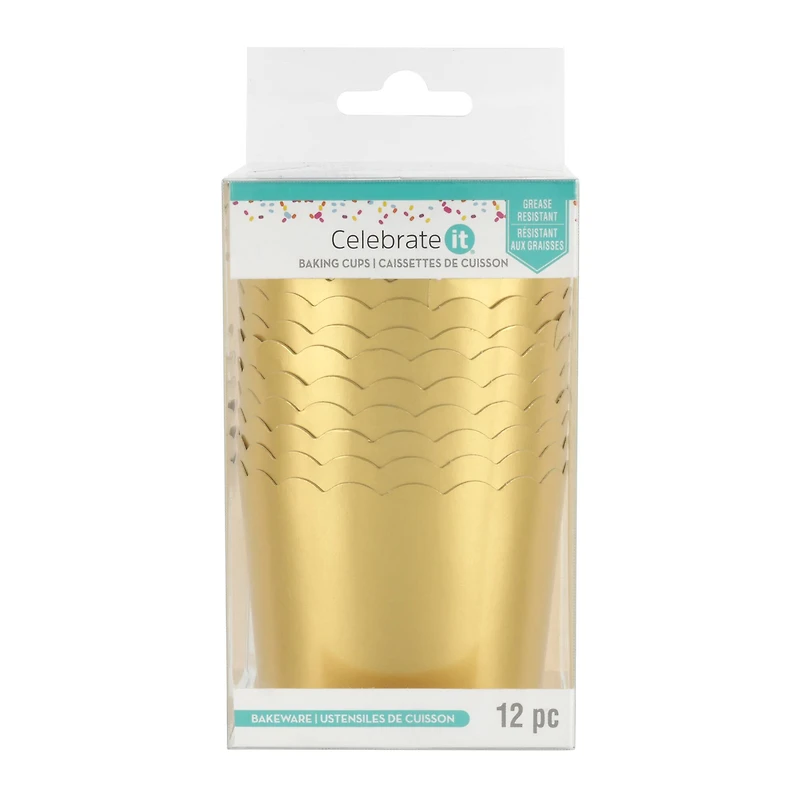 Gold Baking Cups by Celebrate It™, 12ct.