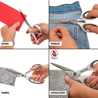 SINGER® Comfort Grip 3 Piece Multipurpose Fabric Scissors Set