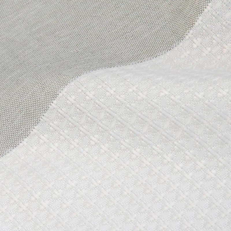 Elle Décor Gray Jacquard Weave Shower Curtain