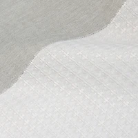 Elle Décor Gray Jacquard Weave Shower Curtain