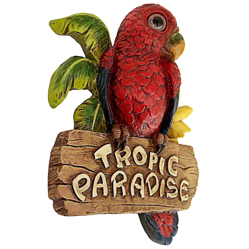 Design Toscano 10" Tropic Parrot Paradise Wall Sculpture