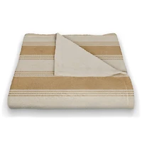 Stripe Coral Fleece Blanket