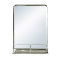 Hello Honey® Gold Rectangle Wall Mirror with Shelf