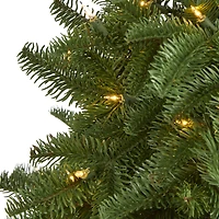3ft. Pre-Lit South Carolina Spruce Artificial Christmas Tree, White Warm Lights