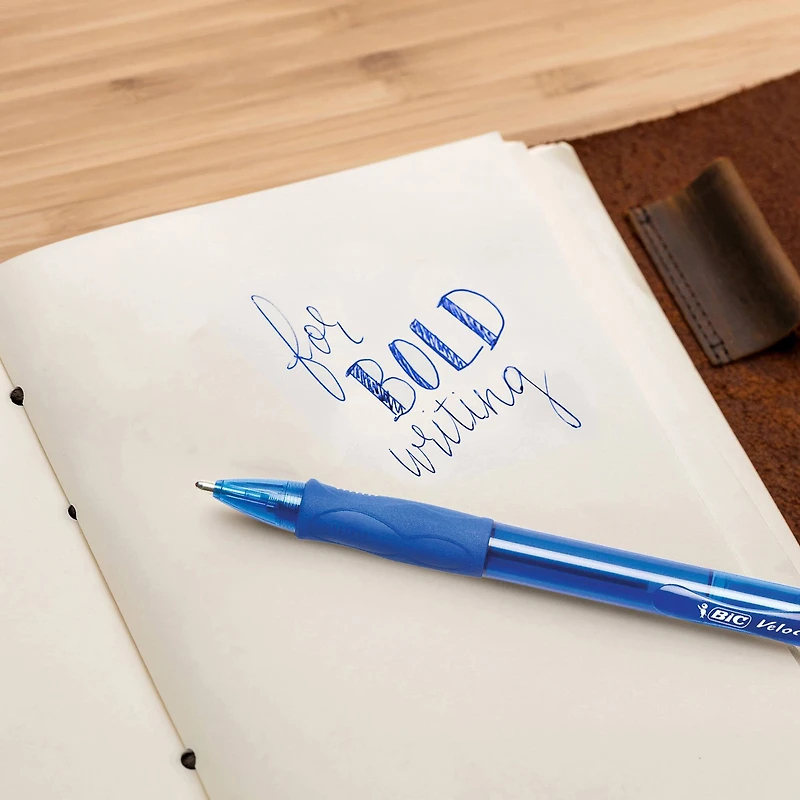 BIC® Glide™ Bold Blue 1.6mm Retractable Ball Point Pen, 12ct.