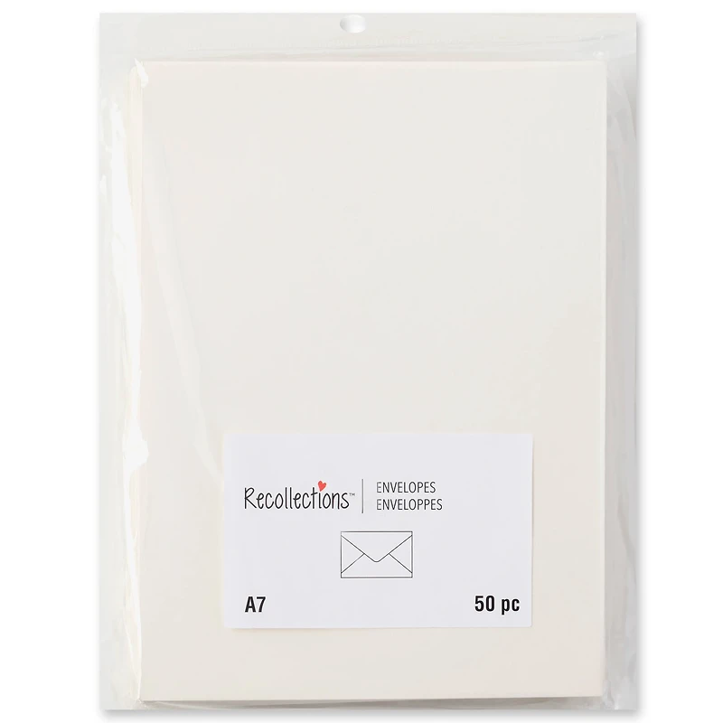 5.25" x 7.25" Ivory Envelopes Value Pack, 50ct. by Recollections™