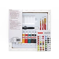 11" x 11" Christmas Cat & Puppy Canvas Painting Kit by Artist's Loft™