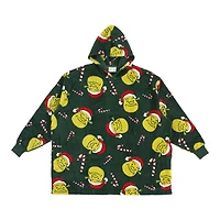 Santa Shrek Dark Green Oversized Hoodie