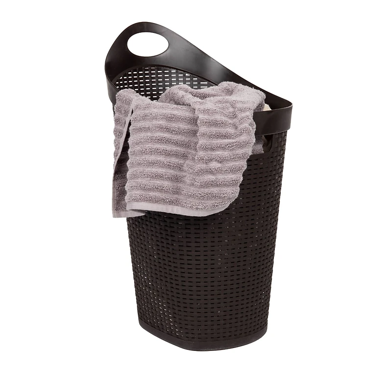 Mind Reader 60L Wheeled Hamper with Cutout Handle