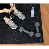 FloorPops Basalt Rubber Interlocking Tiles