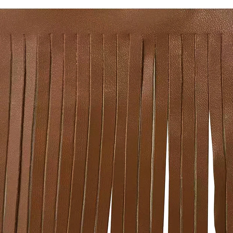 4" Faux Leather Fringe Trim by Celebrate It