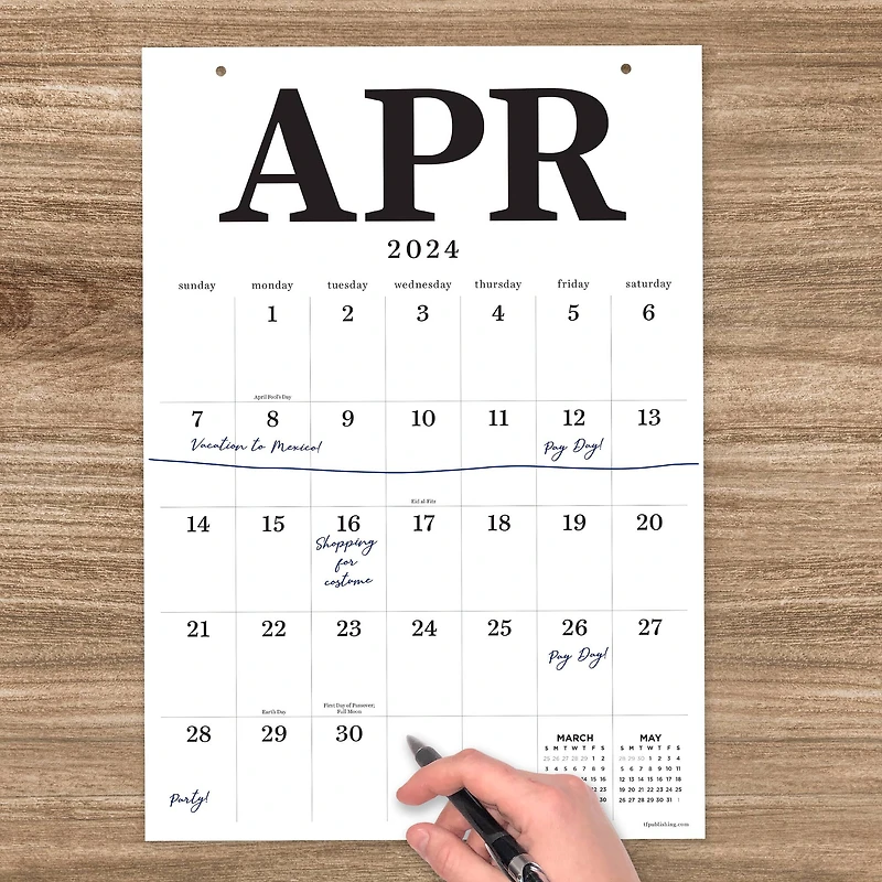 TF Publishing 2024 Medium Art Poster Wall Calendar