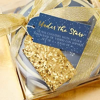 Kate Aspen® Under the Stars Glass Coasters & Holder Set