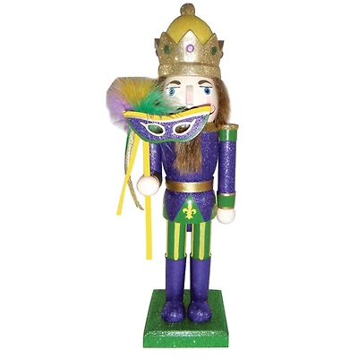 Santa's Workshop 14.5" Mardi Gras King Nutcracker