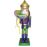 Santa's Workshop 14.5" Mardi Gras King Nutcracker