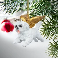 Design Toscano Honor the Pooch Maltese Angel Ornament