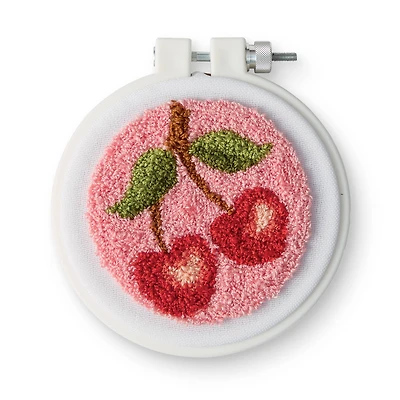 3.5" Cherry Punch Needle Kit by Loops & Threads®