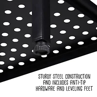 Honey Can Do Reversible Black Bathroom Storage Space Saver