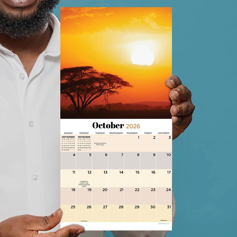 2026 Sunsets Mini Calendar