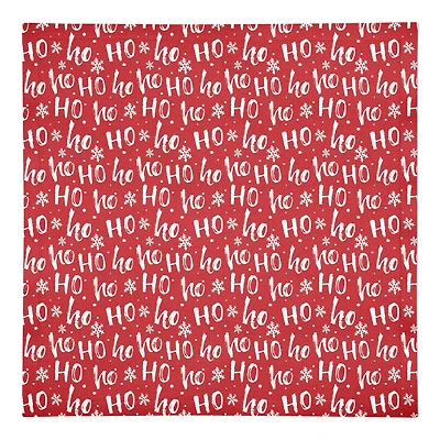 Ho Ho Ho Pattern Cotton Twill Napkin