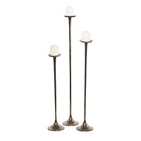 Aluminum Modern Candle Holder Set