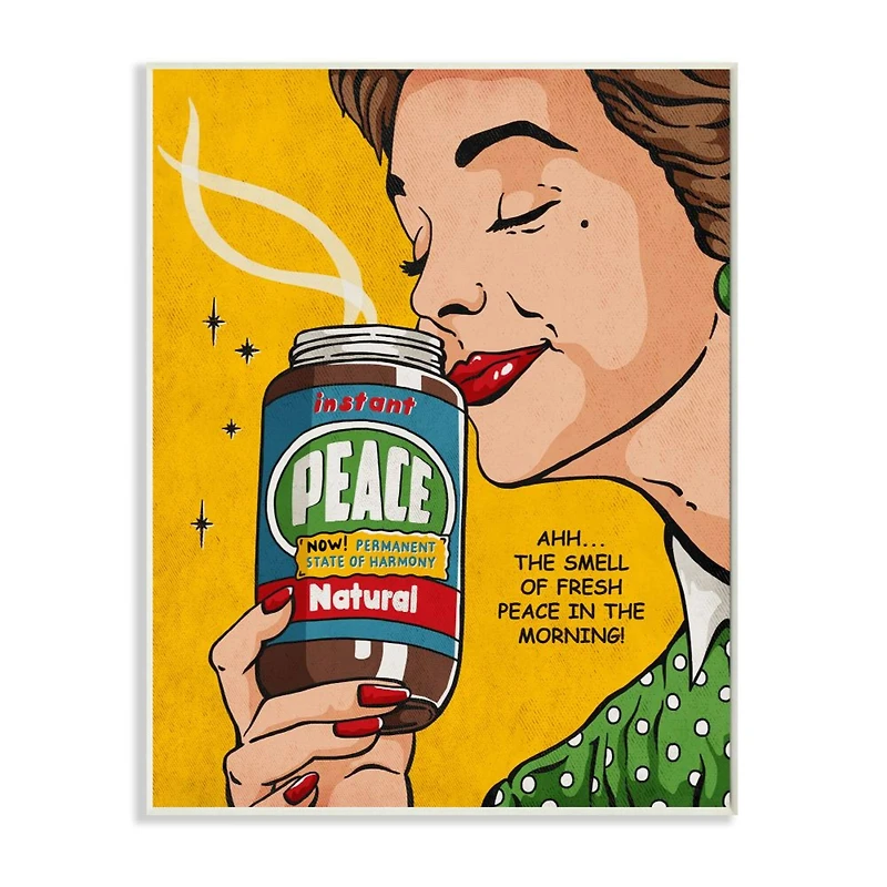 Stupell Industries Instant Peace Wall Plaque