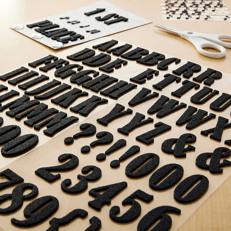 Black Foam Alphabet Stickers by Recollections™