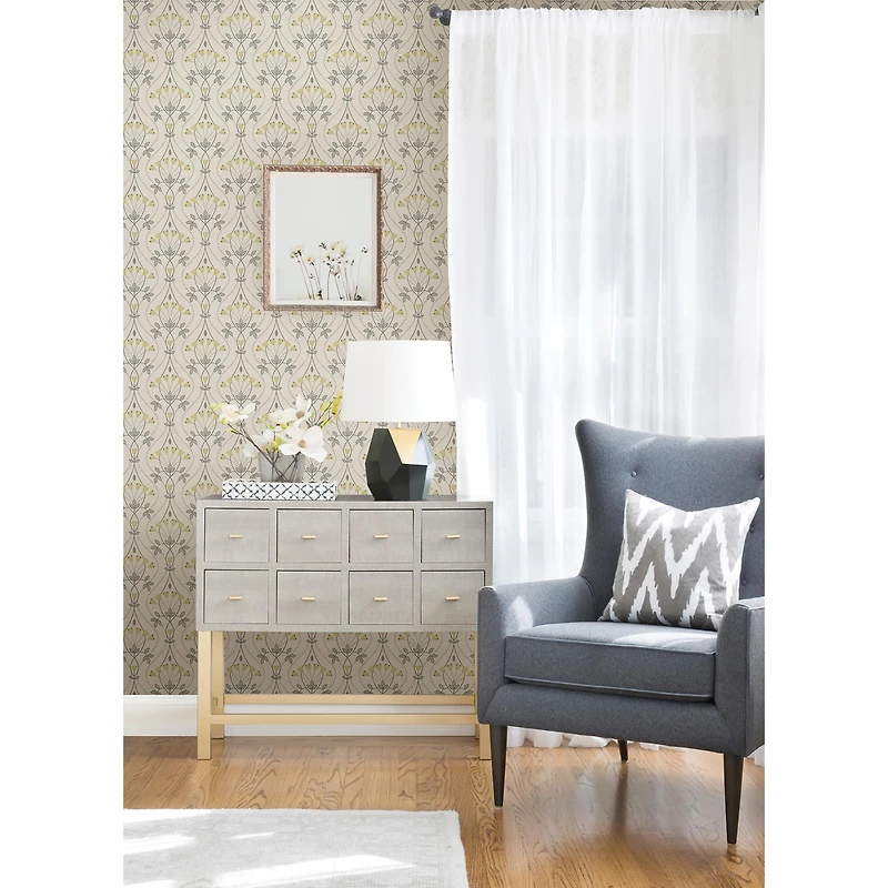 NuWallpaper Wilder Gray Peel & Stick Wallpaper