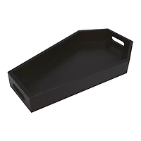 15" Black Coffin Serving Tray by Makery™